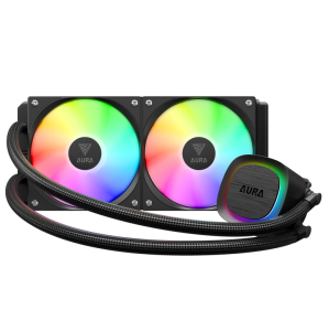 WATER COOLER 240MM GAMDIAS AURA GL 240 V2, RGB, BLACK - AURA GL 240 V2 - Imagem 2