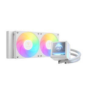 WATER COOLER 240MM GAMDIAS CHIONE P5-240, ARGB, DISPLAY LCD, WHITE - CHIONE P5-240 WH - Imagem 3