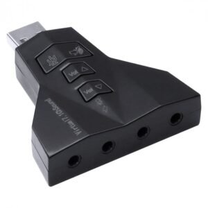 Adaptador Placa de Som Vinik USB 4 Portas P2, Compativel Com PS3, A4PUSBM